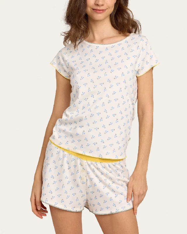 women's pajamas with an adjustable necklineSuzie PJ Set in Lilou Flower