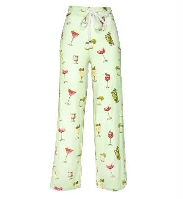 floral print women's pajamasAmanda Blu Mint Cocktails Pajama Pants