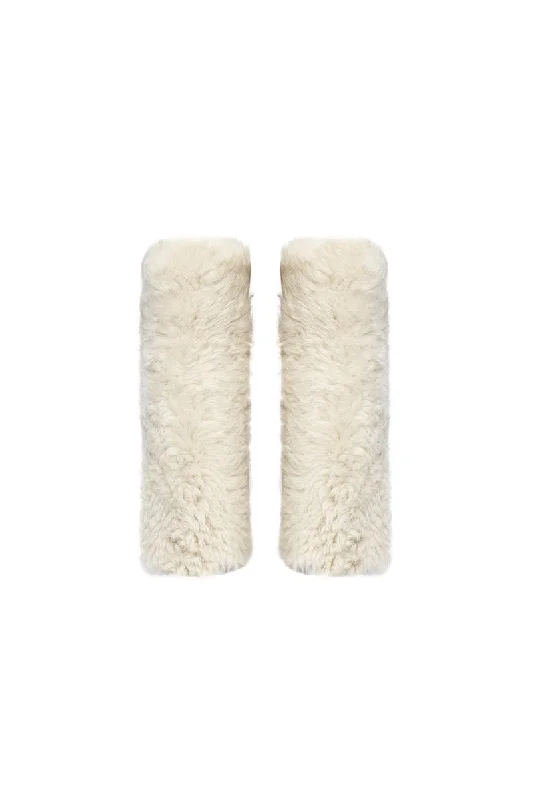 Women's Bomber CoatsEvelina Women’s Tigrado Shearling Leg Warmers - Ivory