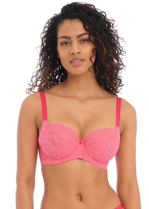 plus-size smoothing bra for dressesOffbeat Pink Uw Side Support Bra