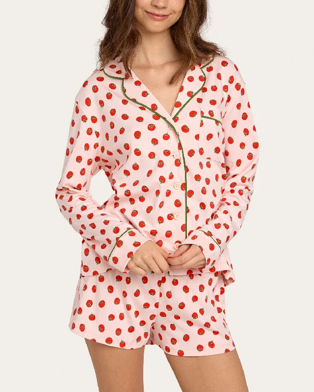 women's pajamas for everyday wearCharlie Shortie Set in Juicy Tomatoes