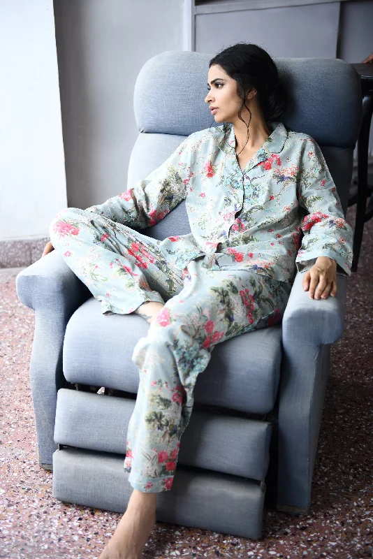 plus-size women's pajama pantsSardinia Sky Pajama Set