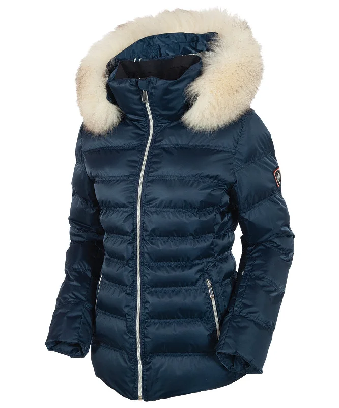 Women's Coats with Fur Trimmed ZipperWomen's Fiona Waterproof Quilted Stretch Jacket With Removable Fur Ruff