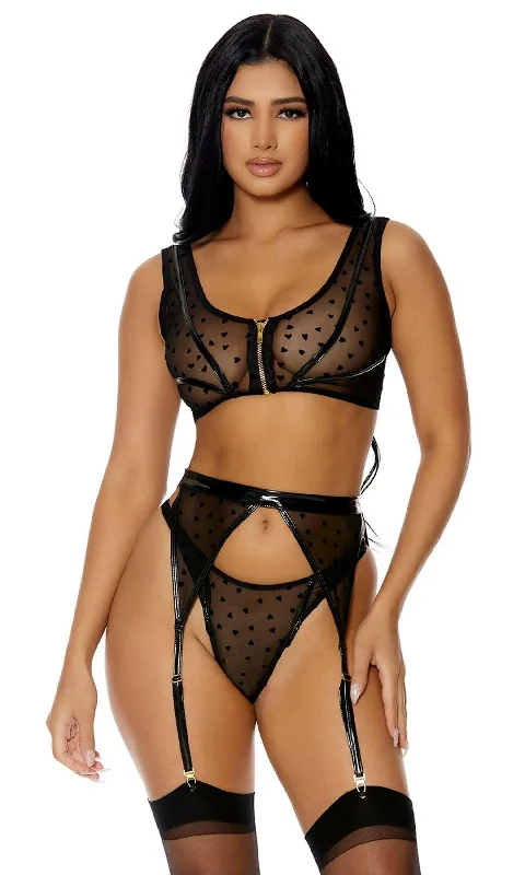 push-up bra with paddingHeart To Catch Lingerie Set