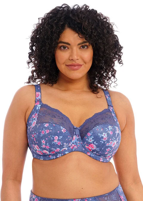 wireless bra with stretch fabricMorgan Denim Floral UW Bra