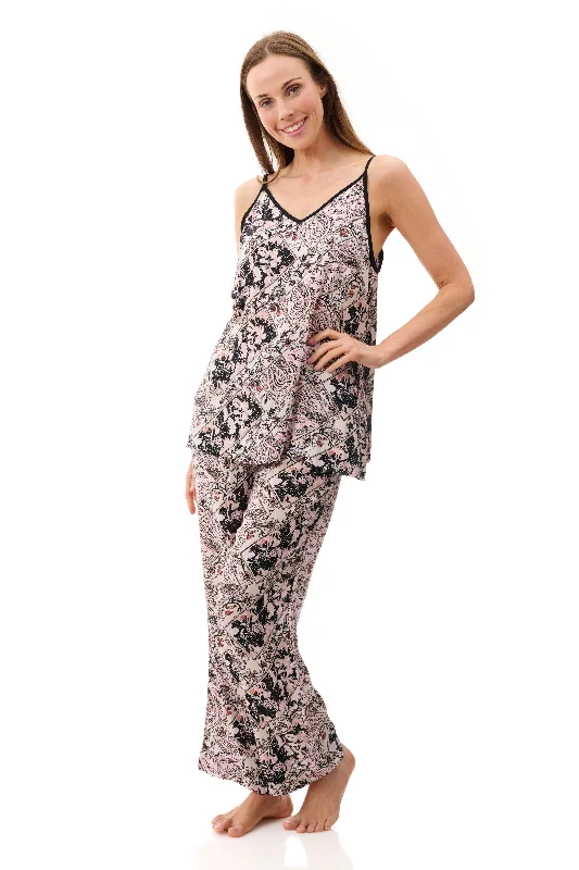 affordable women's pajama setsGIVONI PALOMA LONG CAMI PJ SET - 4AF49P