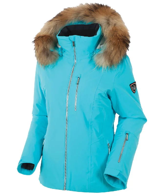 Women's Rain CoatsWomen's Eliora Deluxe Waterproof Insulated Stretch Jacket With Removable Fur Ruff