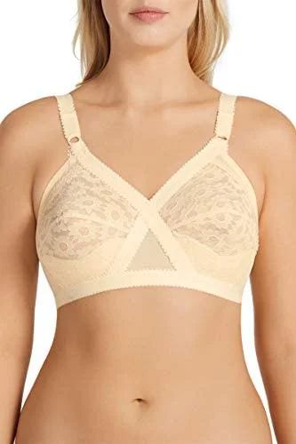 seamless molded bra for smooth undergarmentsPLAYTEX CROSS YOU HEART WIREFREE BRA Y1001H