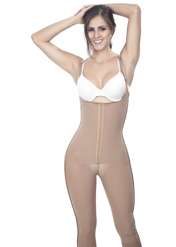 mid-thigh body shaper for skirtsLong Girdle with Thin Strap - 1611