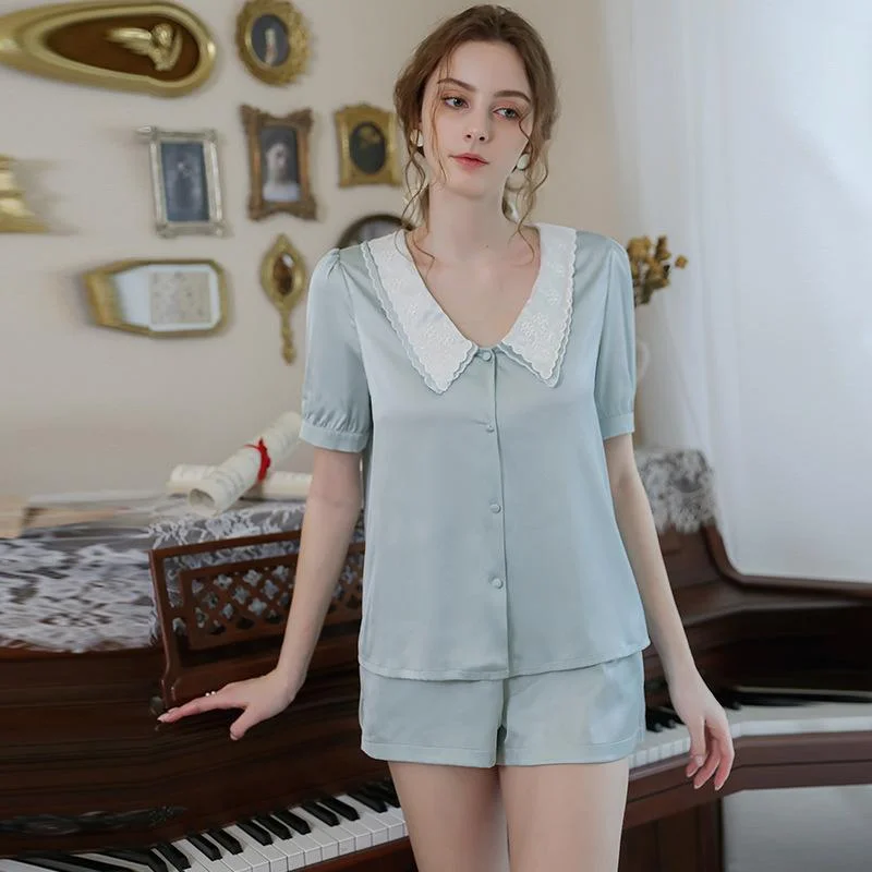 women's pajamas in pastel colorsLovebird Short Pyjamas