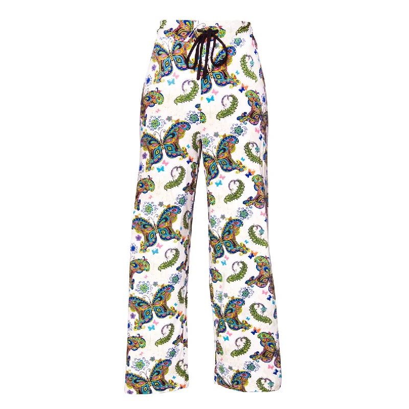 women's pajamas for those who appreciate soft, breathable fabricsAmanda Blu Butterfly Pajama Pants