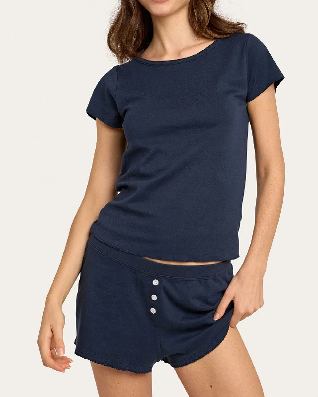 women's pajamas with a playful printBaby Jean Tee In Midnight