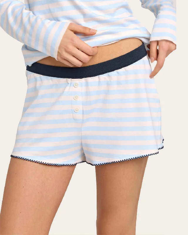 women's pajamas with a cozy, snug fit for ultimate comfortTate Short in Cloud Stripe