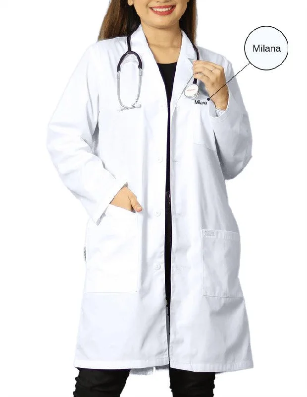 Women's Fur CoatsFree Embroidery Heedfit Unisex Premium White Lab Coat