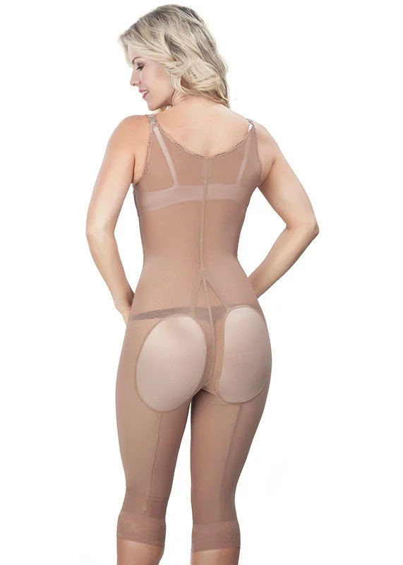 full-body shaper with built-in panties for convenienceThin strap Girdle with Lycra Buttock Covers - 1648