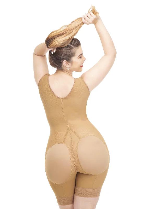 lightweight shapewear for summer dressesClassic Half Leg Girdle with Lycra buttocks cover - 1645