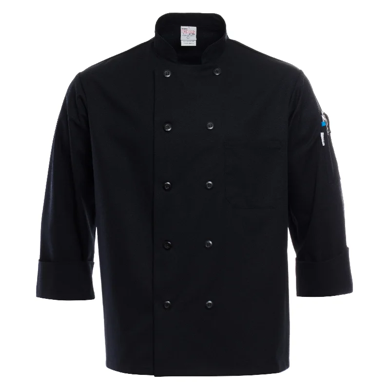 Women's Coats with Fur Trimmed ZipperBlack Chef Coat 4600