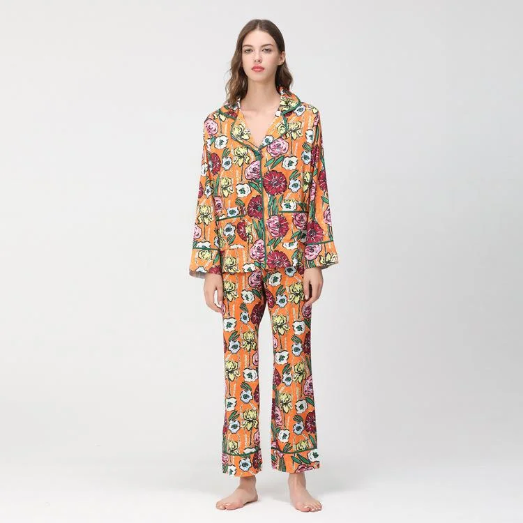 women's pajamas with a whimsical charmOrange Prairie Pyjamas