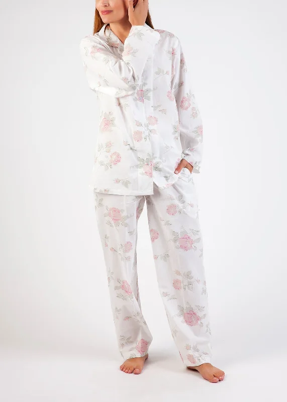 women's pajamas for those who love comfortPYJAMA SET - LONG SLEEVES - PINK FLORAL