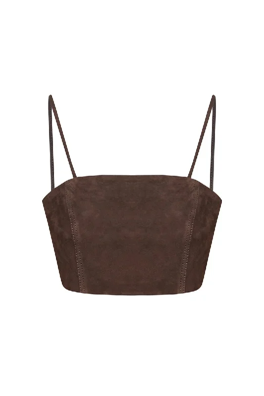 Women's Wool CoatsLivy Metis Suede Leather Bra