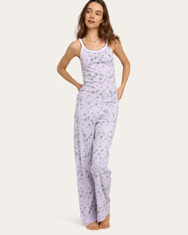 women's pajamas for travelGoldie Long Set in Butterflies