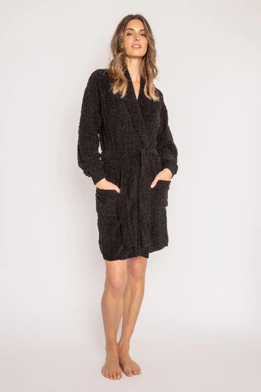 women's pajamas with a sophisticated, modern twistCable Knit Robe