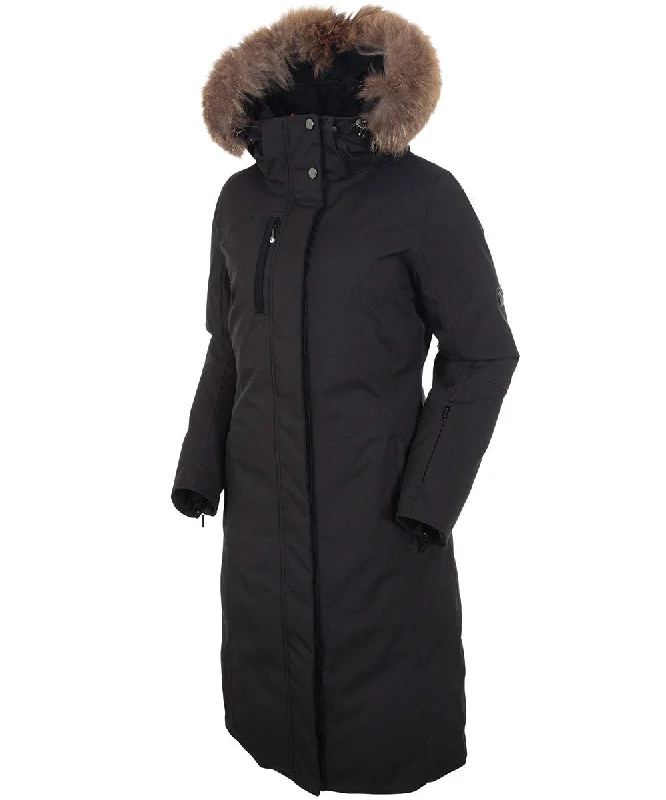 Women's Parka CoatsWomen's Hillary Insulated Long Parka Coat with Removable Fur Ruff