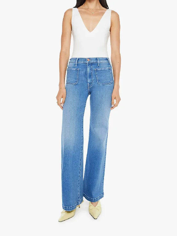 Women's Jodhpurs with Keyhole CollarThe Hustler Roller Patch Pocket Sneak Jean - Piece By Piece