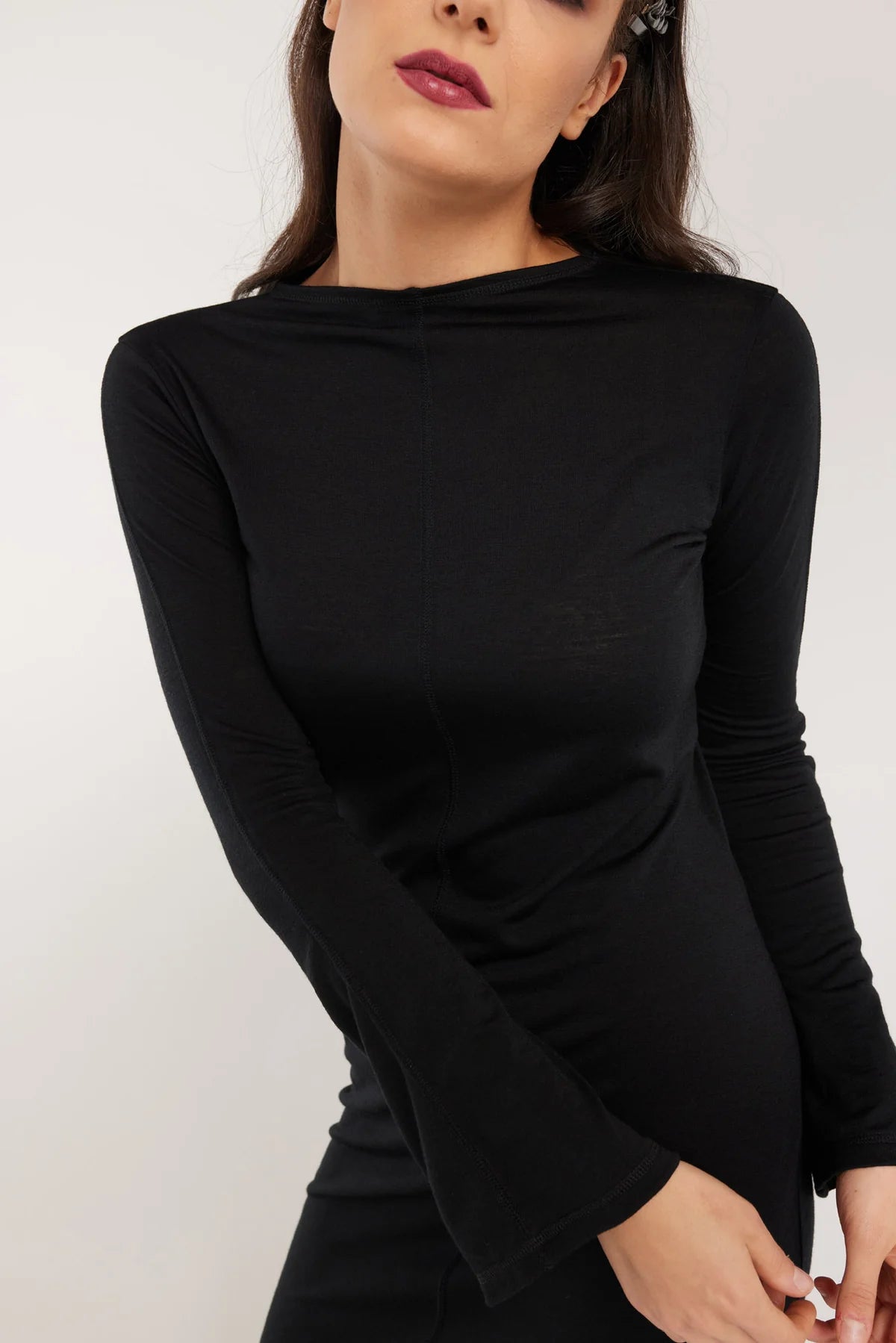 Women's Shirt Collar SweatersNyne Opal Dress - Black