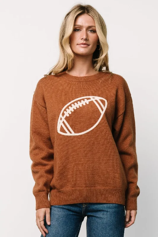 Women's U-Shaped Collar SweatersKelce Sweater | Brown