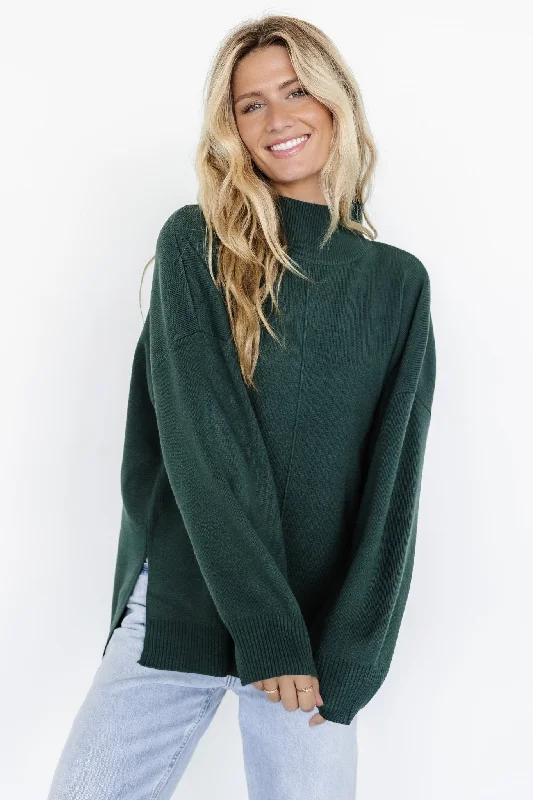 Women's Ruffled SweatersHutch Sweater | Dark Green