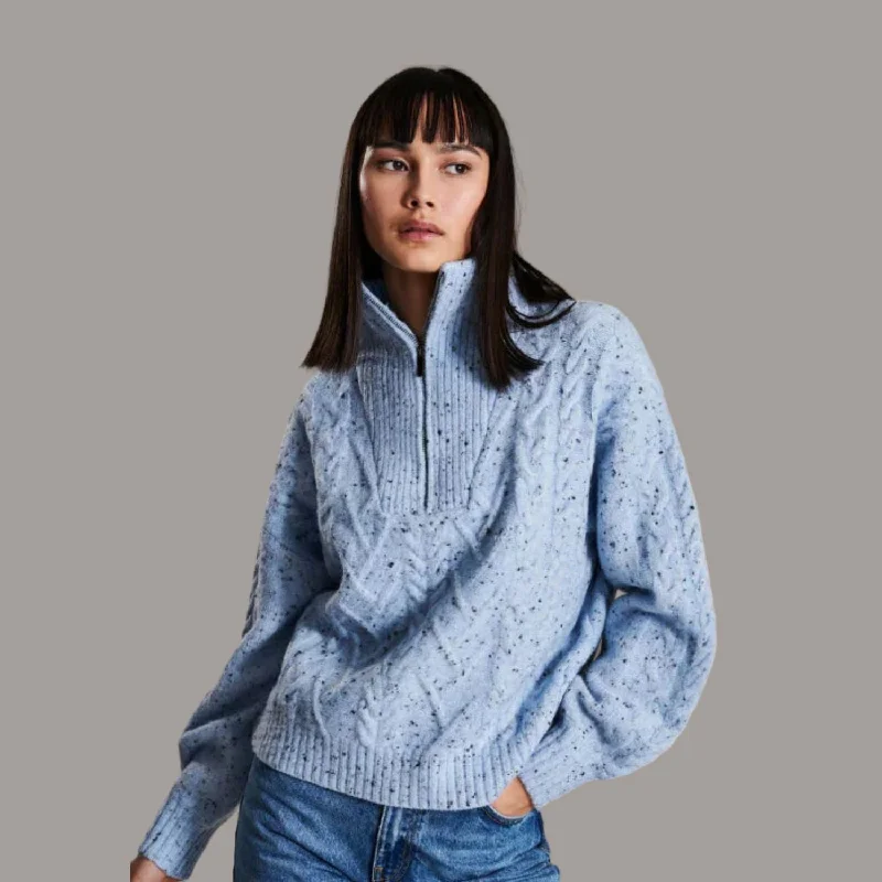 Women's High Collar SweatersSloane Sweater (Winter Sky)