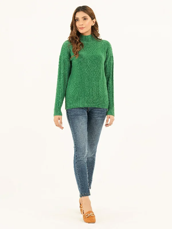 Women's Polish Wool SweatersClassic High Neck Sweater