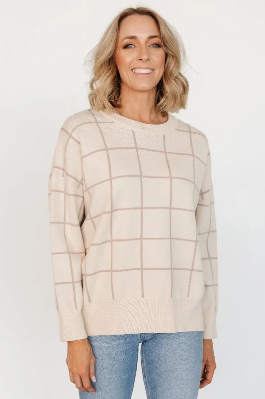 Women's Hungarian Wool SweatersAlden Knit Sweater | Oatmeal + Taupe