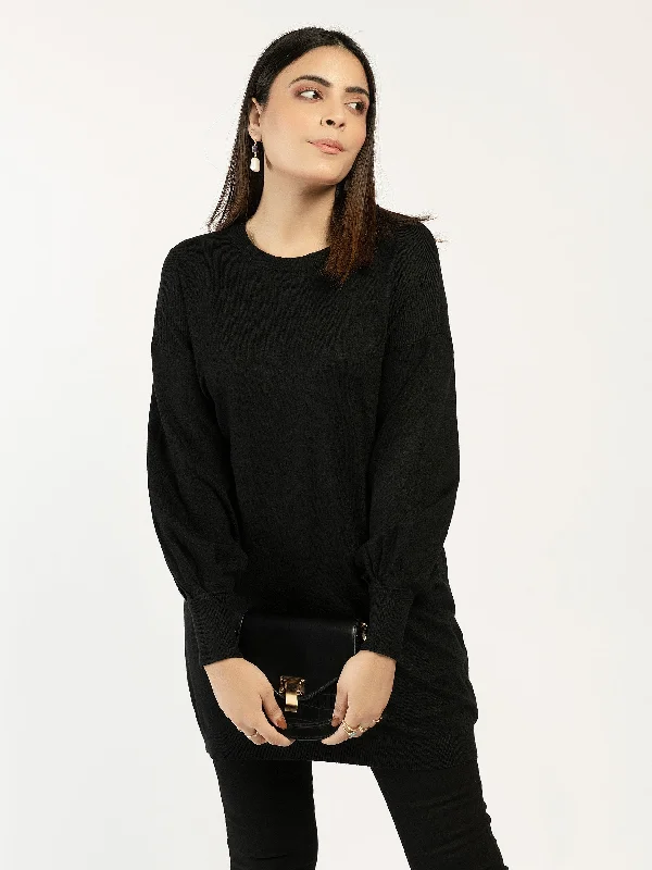 Women's Henley SweatersBasic Long Sweater