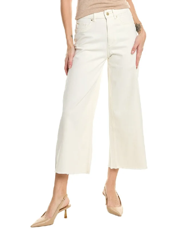 Women's Jodhpurs with ZipperDL1961 Hepburn Petite High-Rise Eggshell Wide Leg Jean