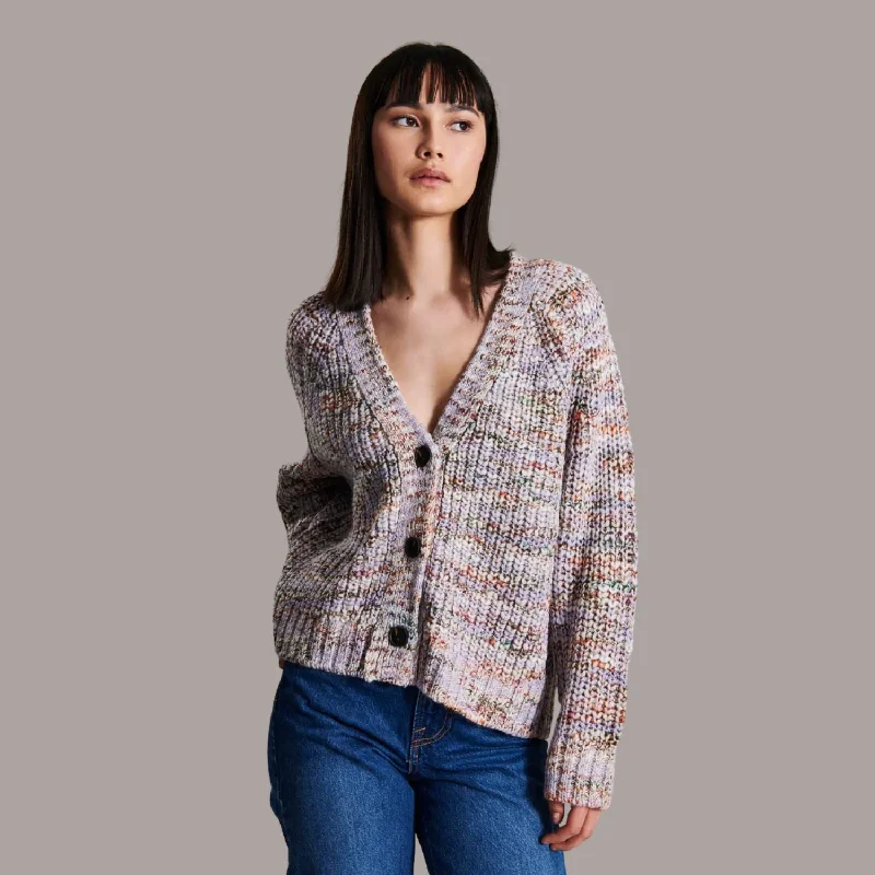 Women's Armenian Wool SweatersBrynn Cardigan (Purple Haze)