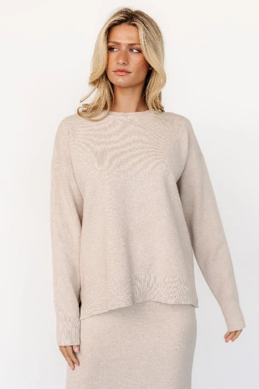 Women's Mid-Length SweatersLaurent Sweater | Taupe