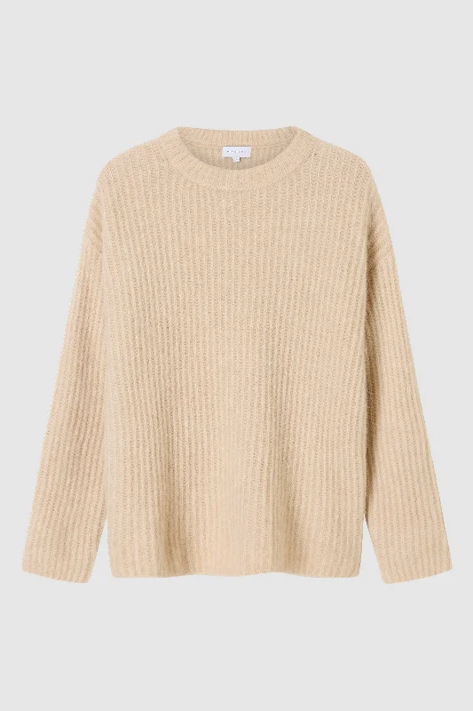 Women's Boat Collar SweatersThe Wool-Alpaca Crew Neck Knit