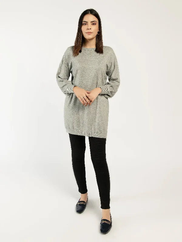 Women's Low Collar SweatersBasic Long Sweater