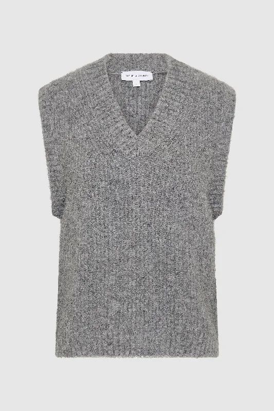 Women's Peter Pan Collar SweatersThe Fluffy Knit Vest