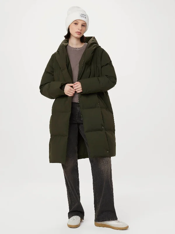 Women's Shawl Collar SweatersThe Hygge Puffer Coat in Rosin