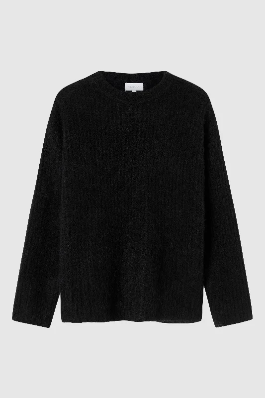 Women's Shirt Collar SweatersThe Wool-Alpaca Crew Neck Knit