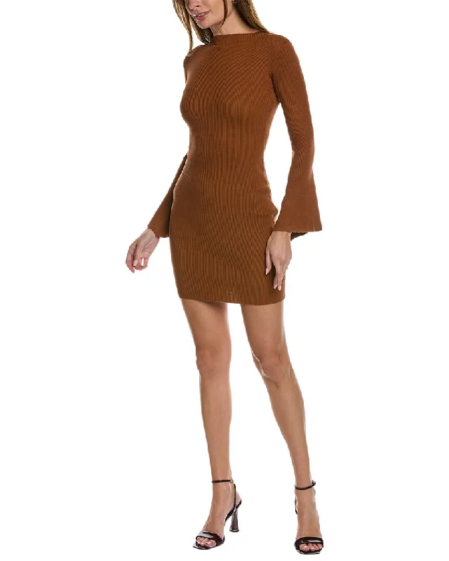 Women's Keyhole-Neck DressesAlexia Admor Sienna Turtleneck Flared Dress