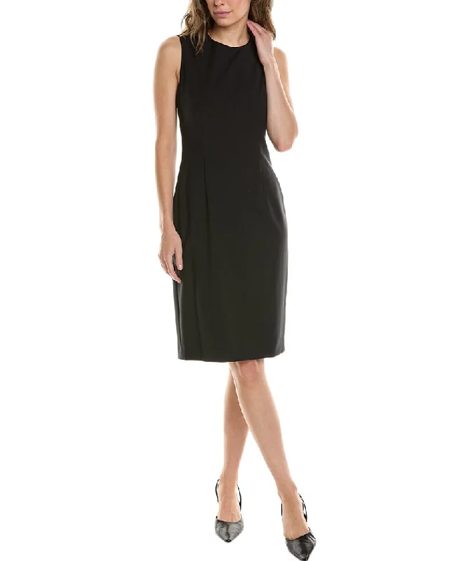 Women's Sweetheart-Neck DressesBOSS Hugo Boss Wool Sheath Dress