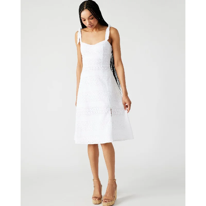 Women's Shawl Collar DressesCarlynn Dress White