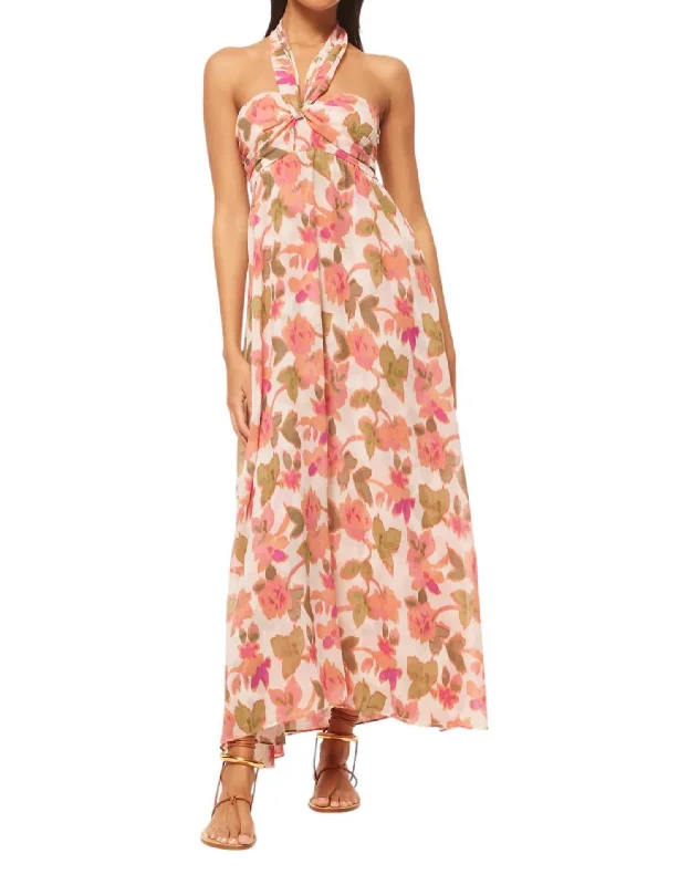 Women's Notched Collar DressesEmine Dress In Sonoran Flora