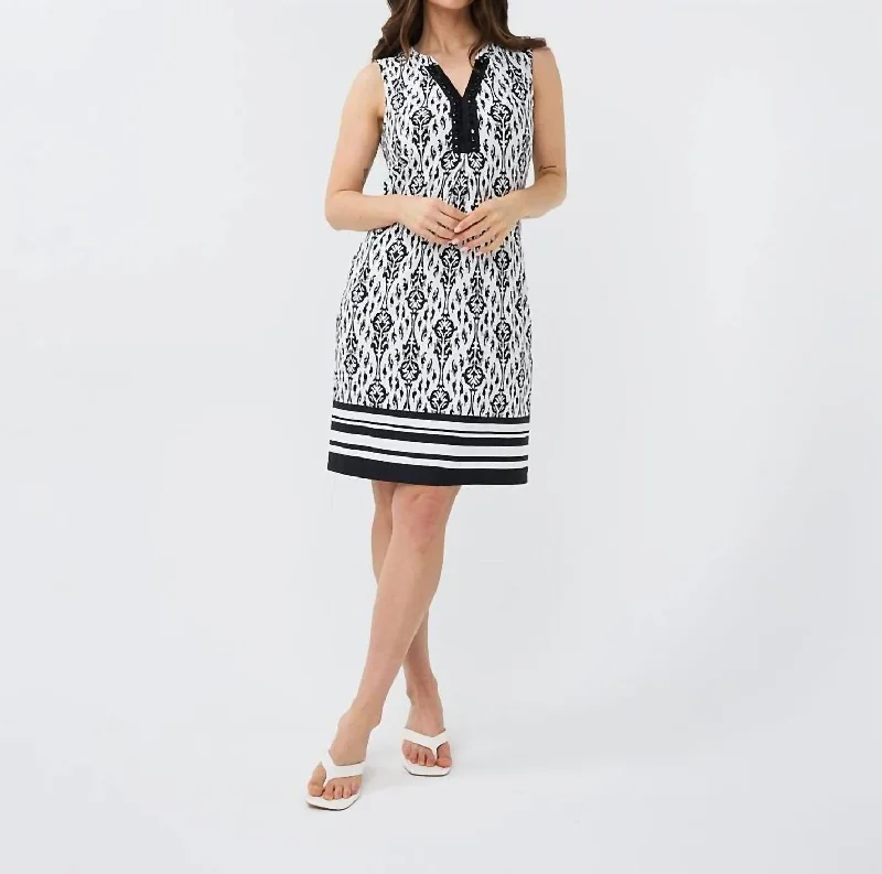 Women's Sheath DressesIkat Dress In Print