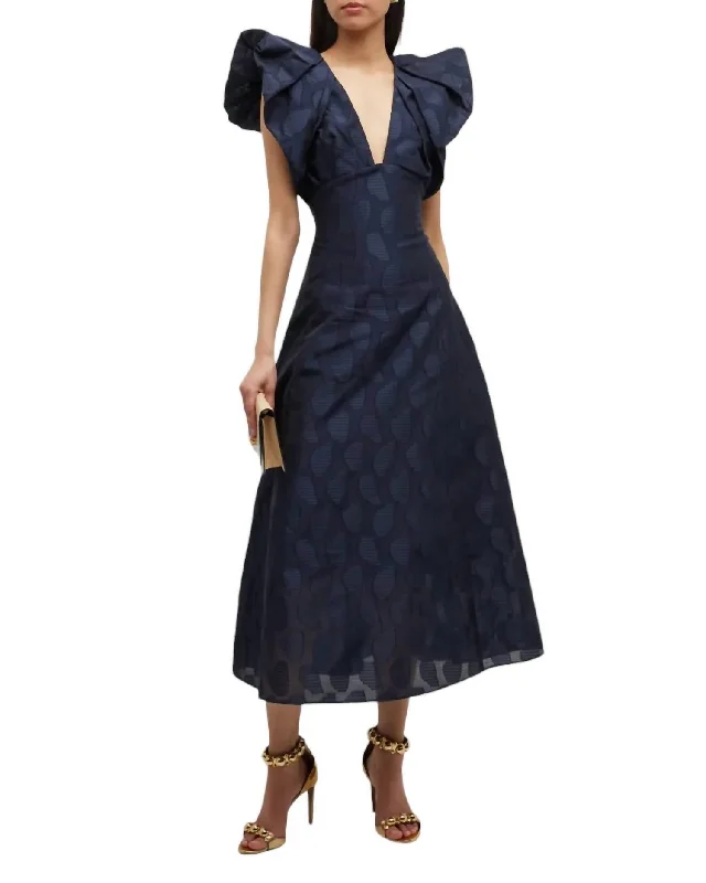 Women's Peter Pan Collar DressesMorin Dress In Navy