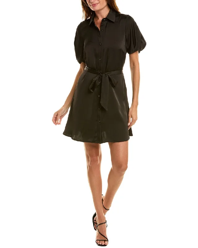 Women's Narrow-Neck DressesSam Edelman Fluid Satin Shirtdress